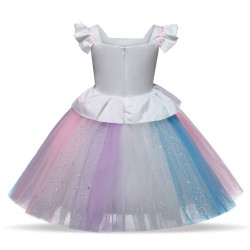 Robe Anniversaire Princesse Licorne 1 A 8 Ans